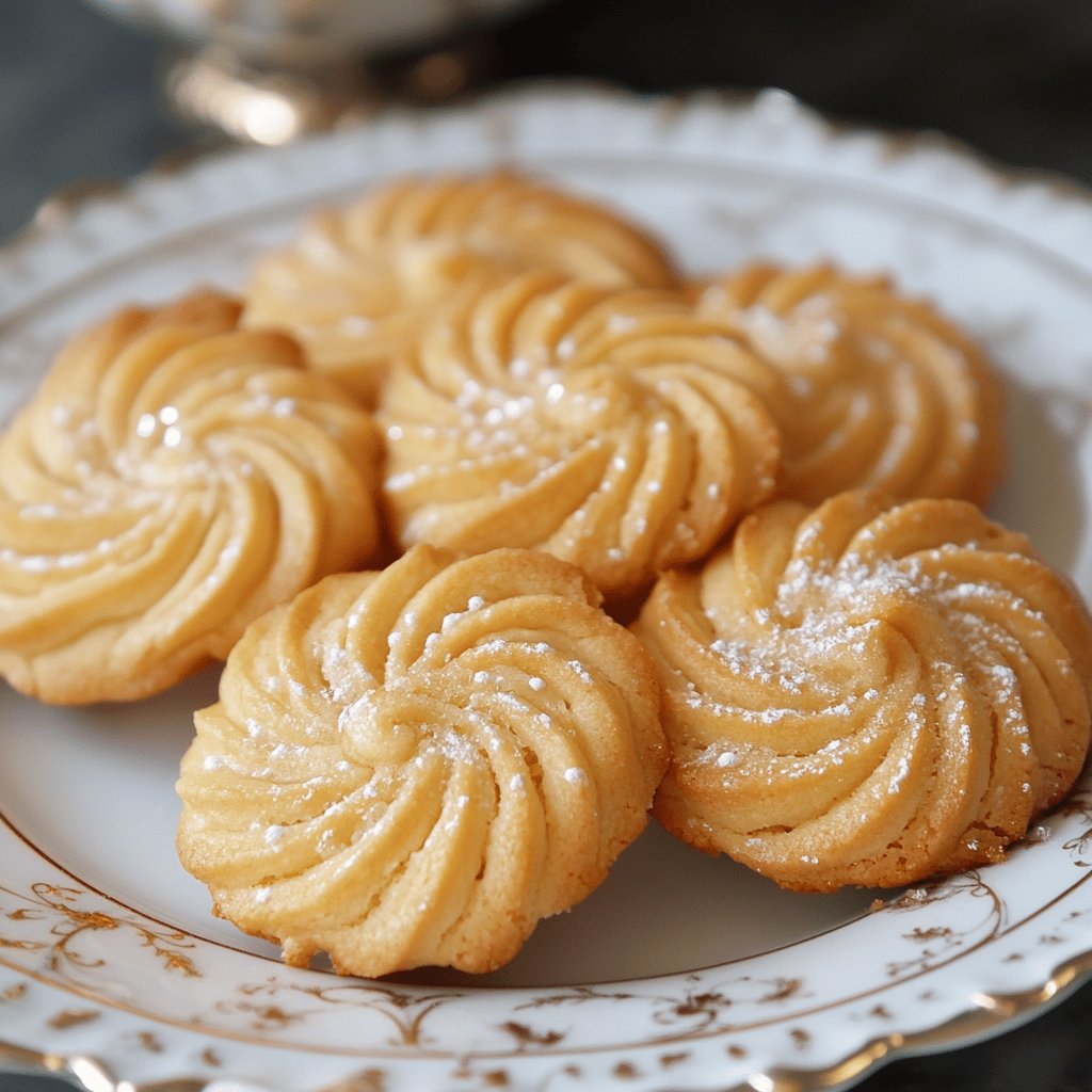 Receta de Galletas de mantequilla danesas