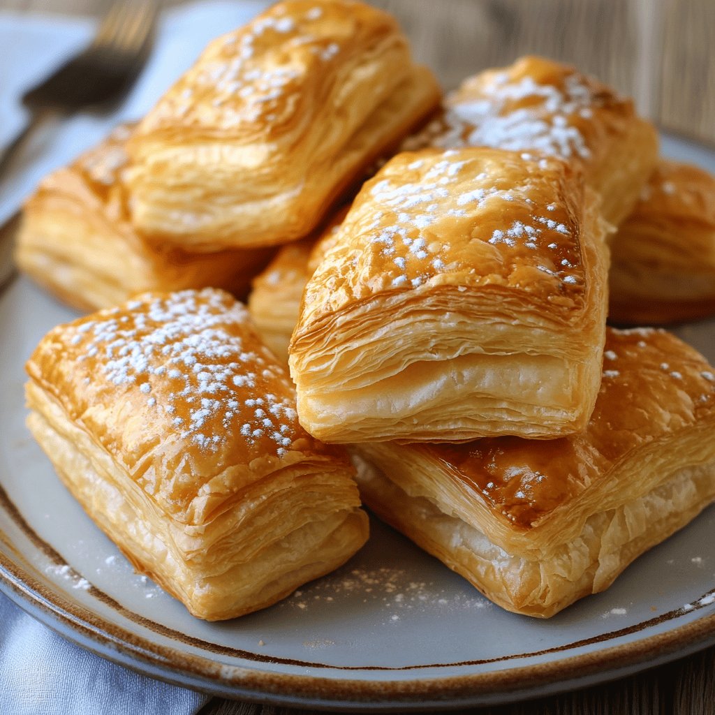 Pastelitos hojaldrados fáciles