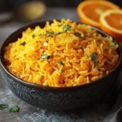 Receta de Arroz a la naranja