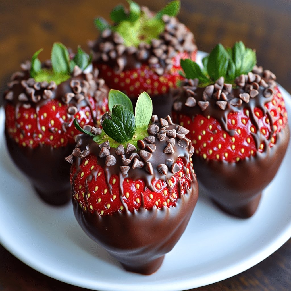 Fresas con chocolate decoradas