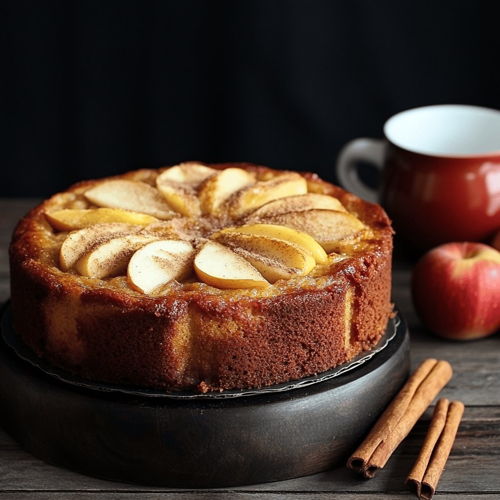 Torta de manzana y canela