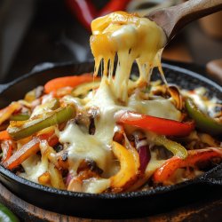 Receta de Fajitas vegetarianas con queso