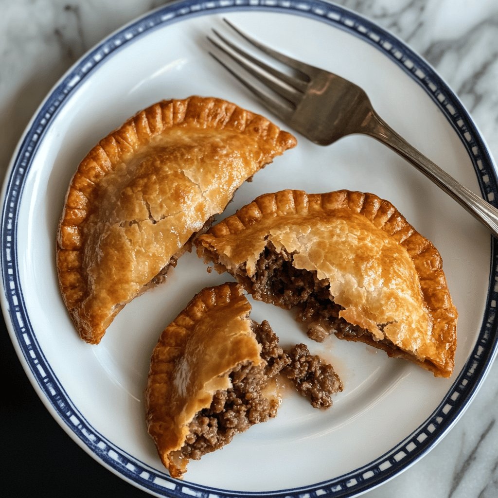 Empanadas de carne cortada a cuchillo