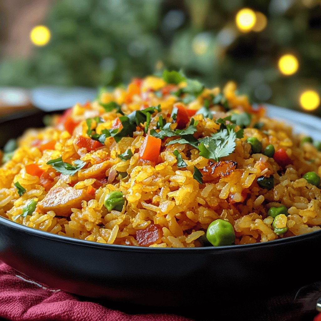 Arroz navideño peruano