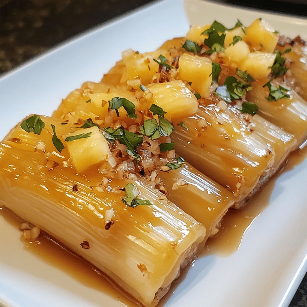 Tamales dulces de piña