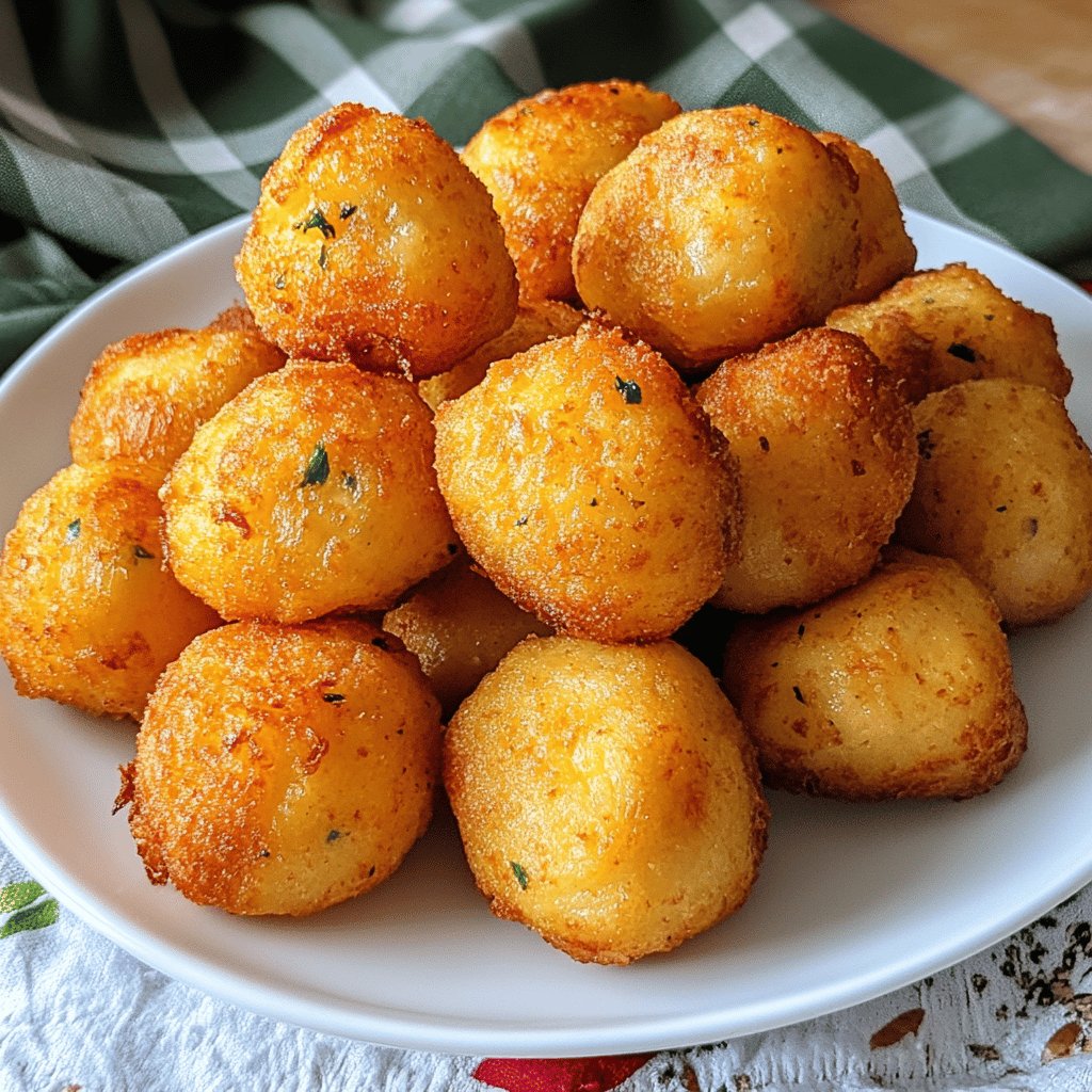 Receta de Bolitas de plátano frito