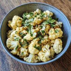 Receta de Coliflor al curry