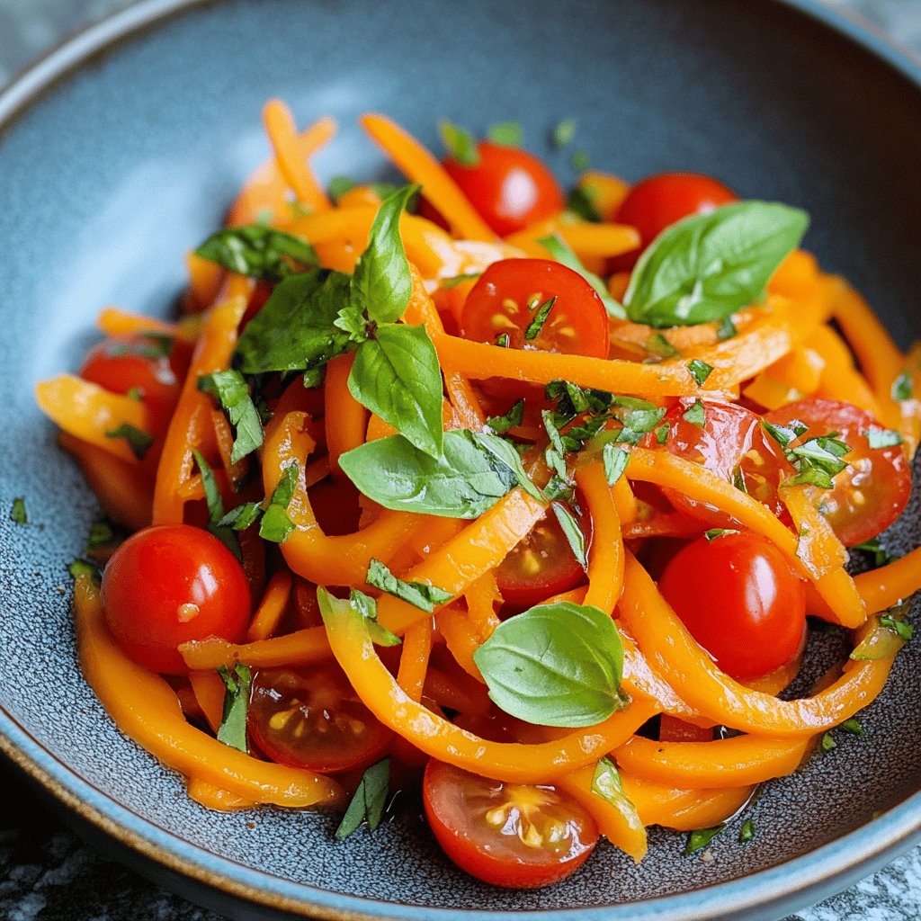 Receta de Ensalada de zanahoria y tomate