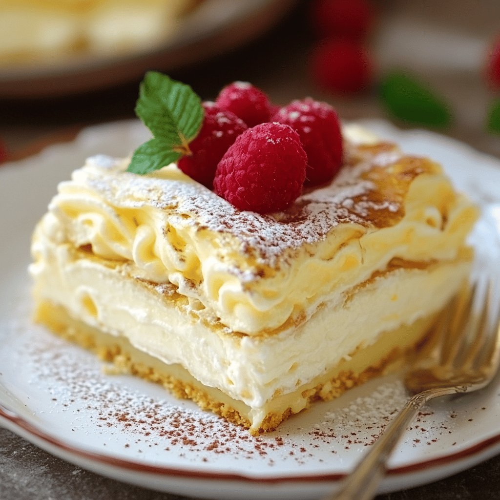 Postre Napoleón Cremoso