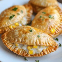 Empanadas de choclo y salsa blanca