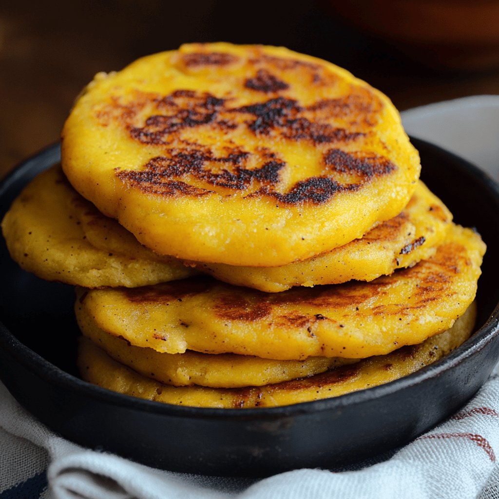 Arepas de plátano maduro sin harina de maíz