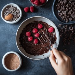 Pastel de chocolate sin horno