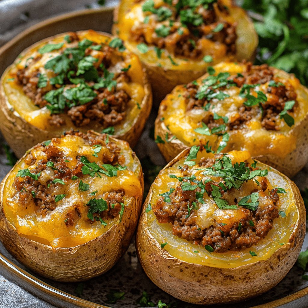 Papas rellenas colombianas con carne molida