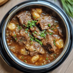 Morcillo de ternera guisado en olla rápida