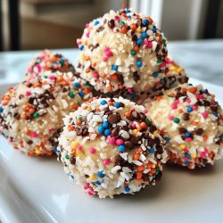 Bolitas de coco y galletas