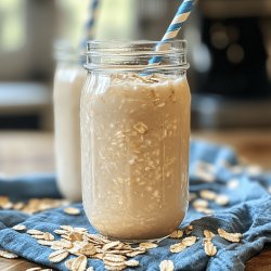 Agua de horchata con avena