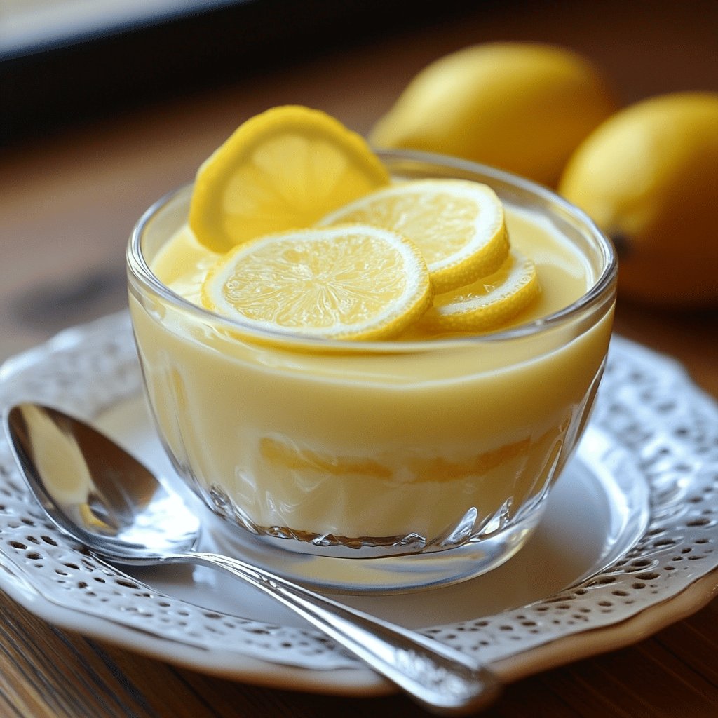 Postre de limón y leche condensada