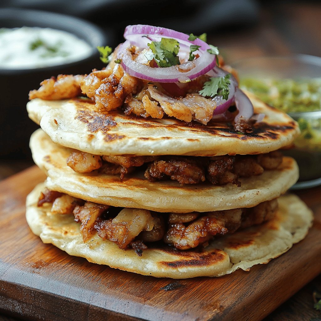 Receta de Pupusas de chicharrón