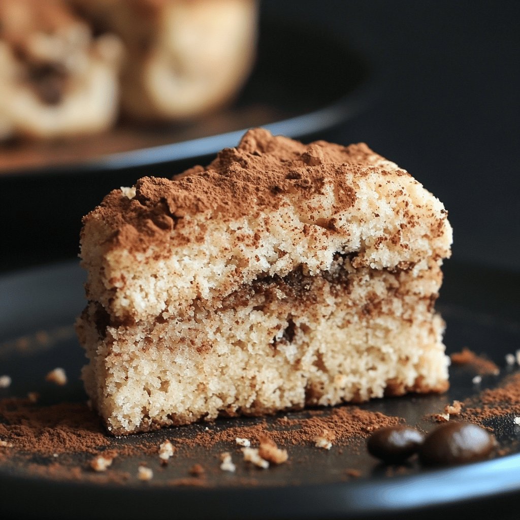 Tarta de galletas y café