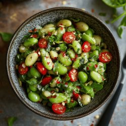 Ensalada de habas tiernas