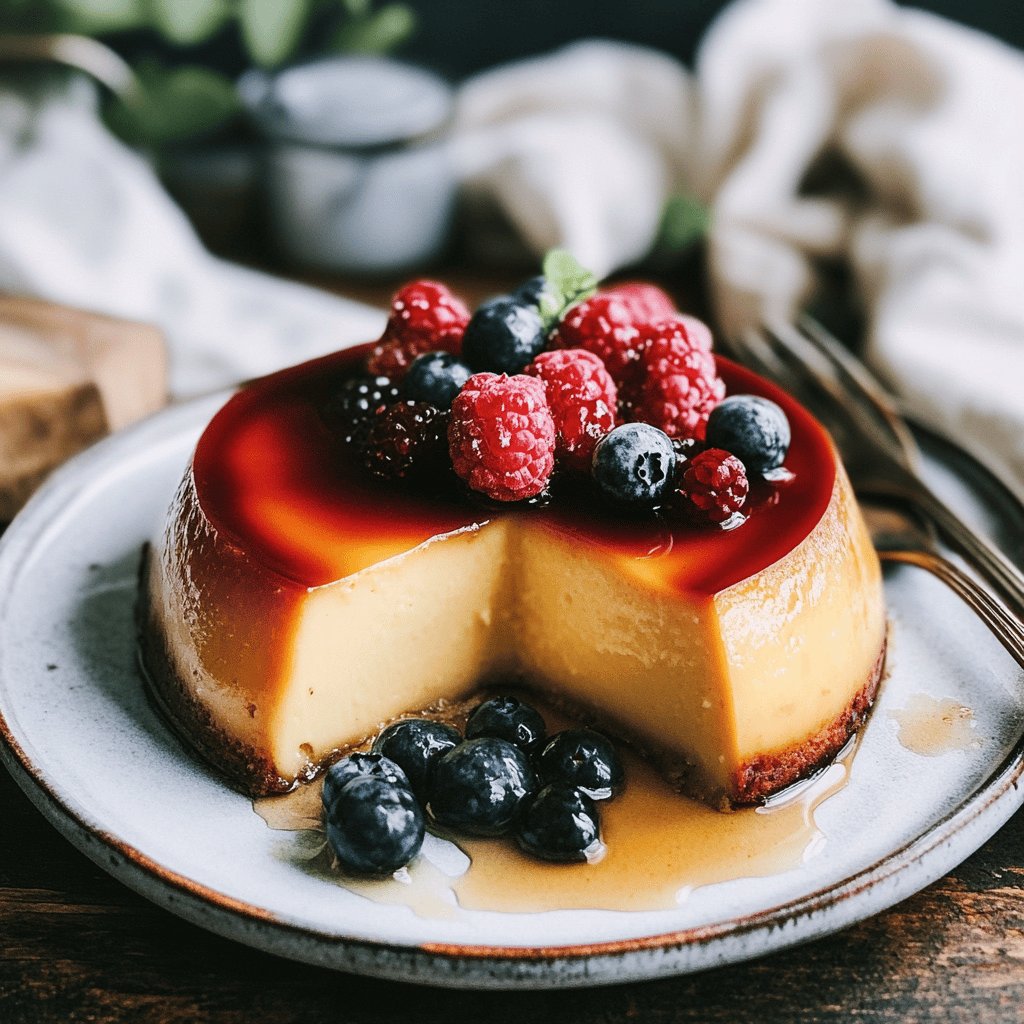 Receta de Flan casero de vainilla