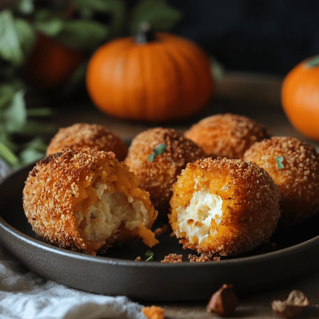 Croquetas de calabaza y queso