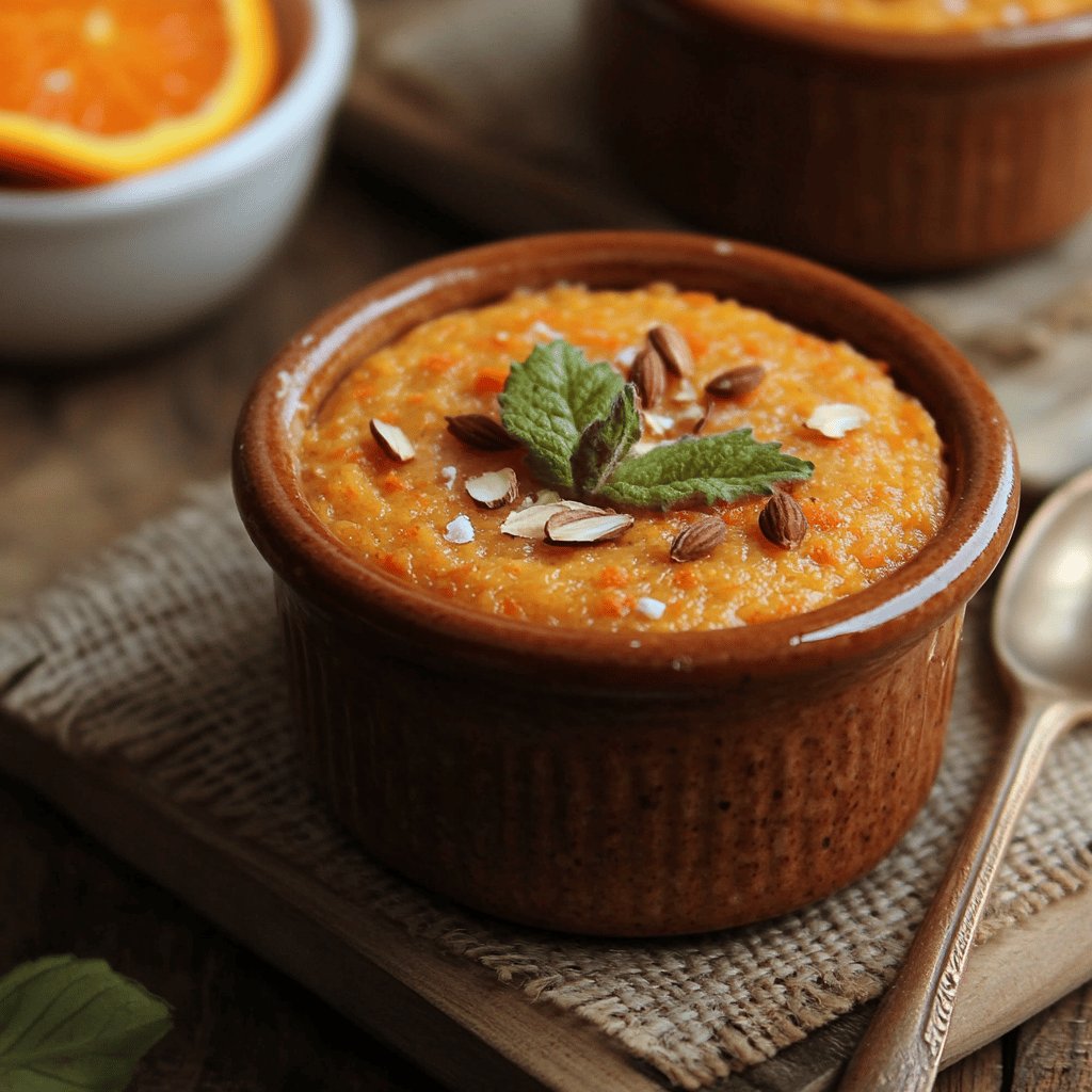 Budín de zanahoria y naranja integral