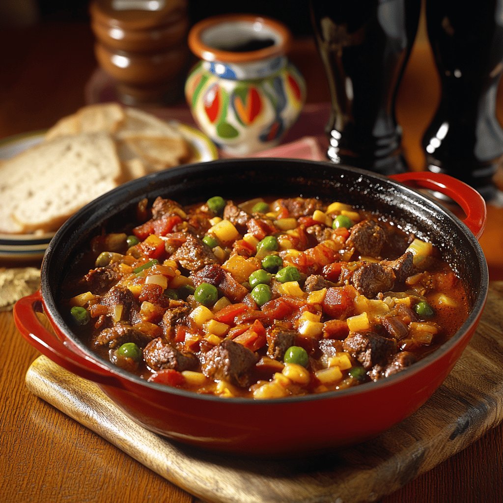 Guisado de carne a la española