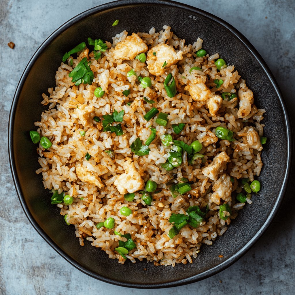 Arroz frito con ajo