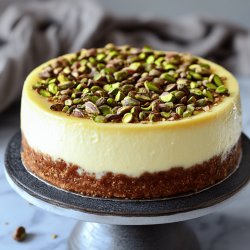 Tarta de queso y pistachos