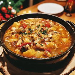 Caldo de Navidad catalán