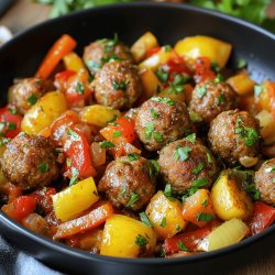 Albóndigas con verduras - Fácil