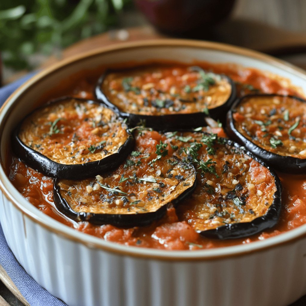 Berenjenas en salsa de tomate