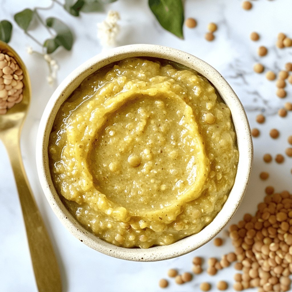 Puré de lentejas para bebés