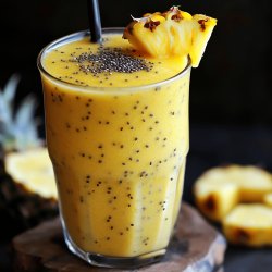 Batido con piña y chía para adelgazar