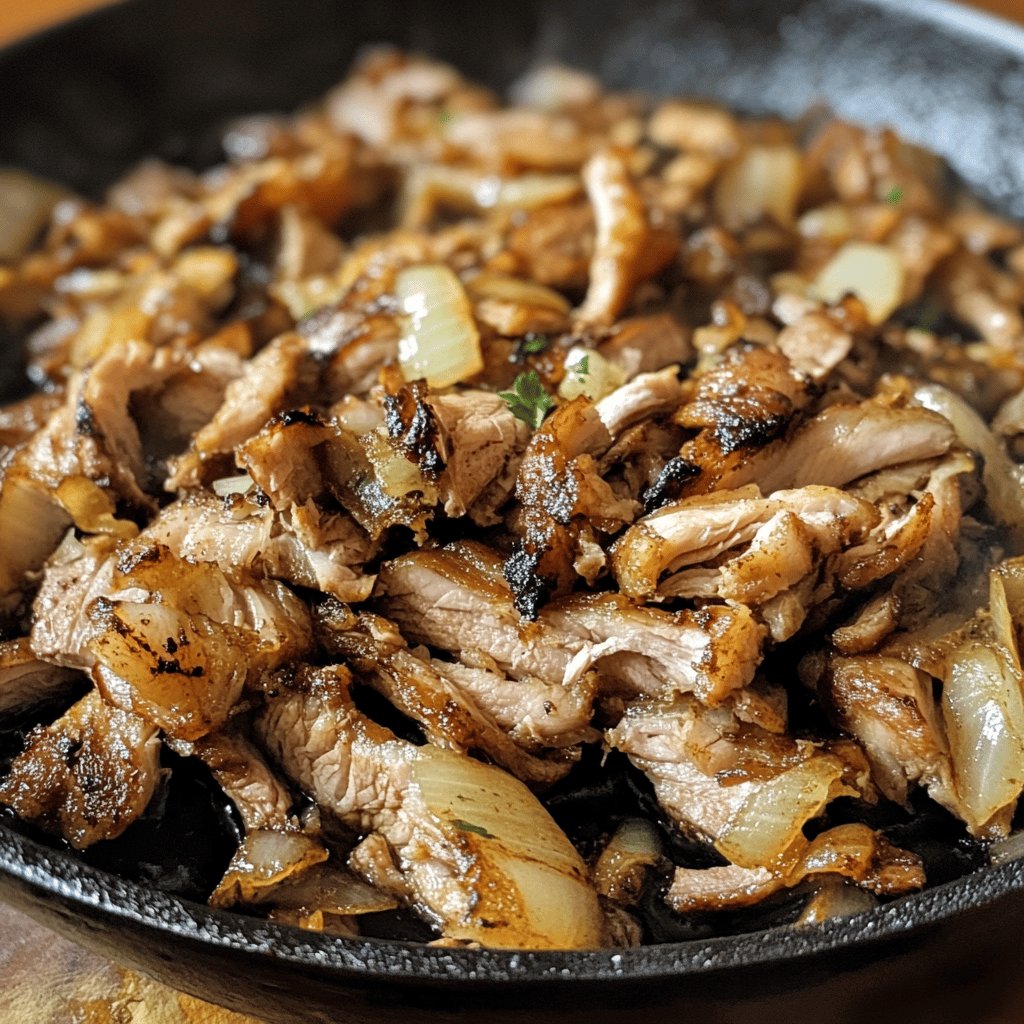 Carnitas de puerco estilo Michoacán