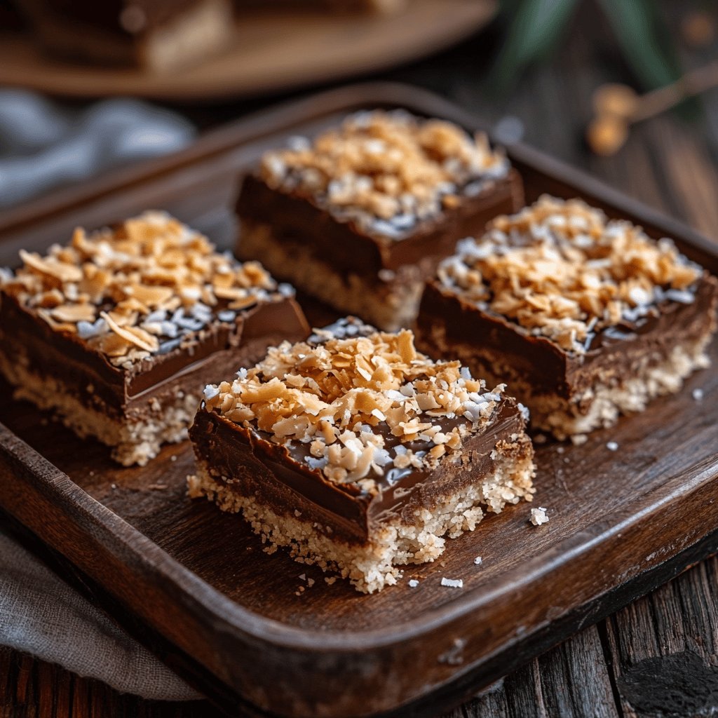 Receta de Barritas de chocolate y coco