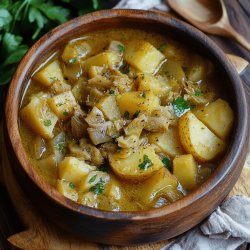 Guiso de patatas con alcachofas