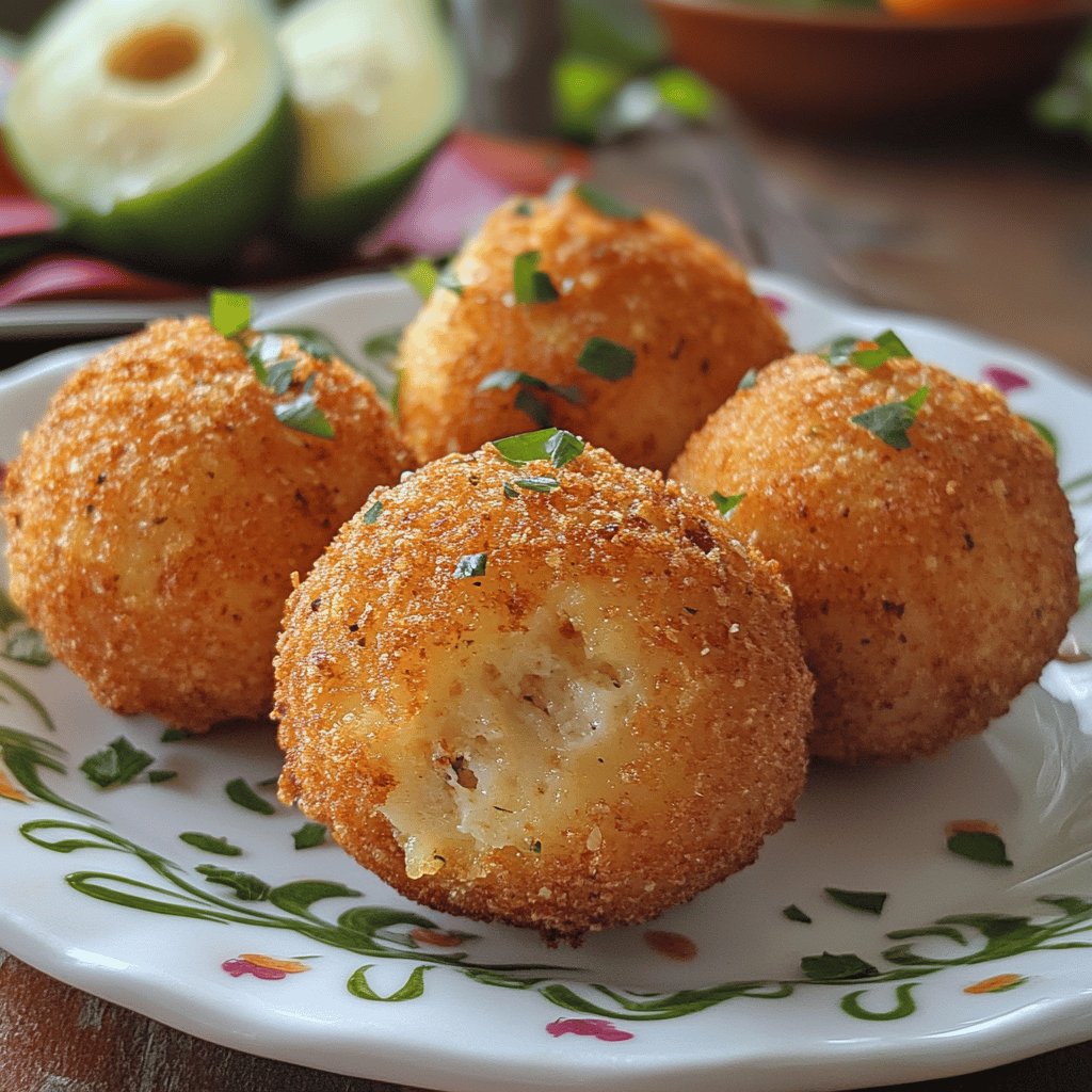 Bolón de verde con queso y chicharrón