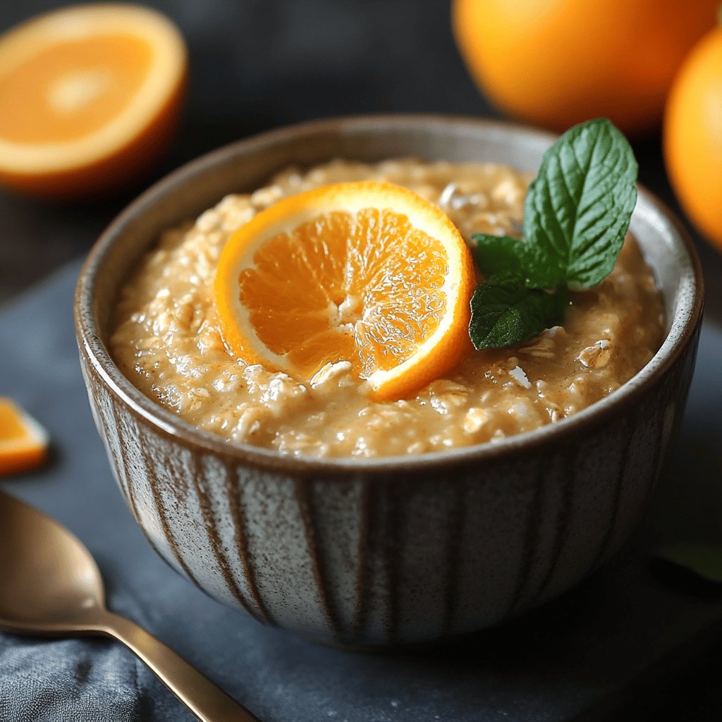 Budín de avena y naranja sin harina