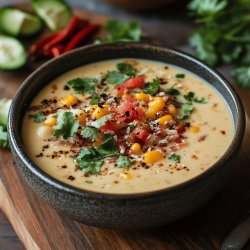 Receta de Sopa de coliflor con queso mexicana