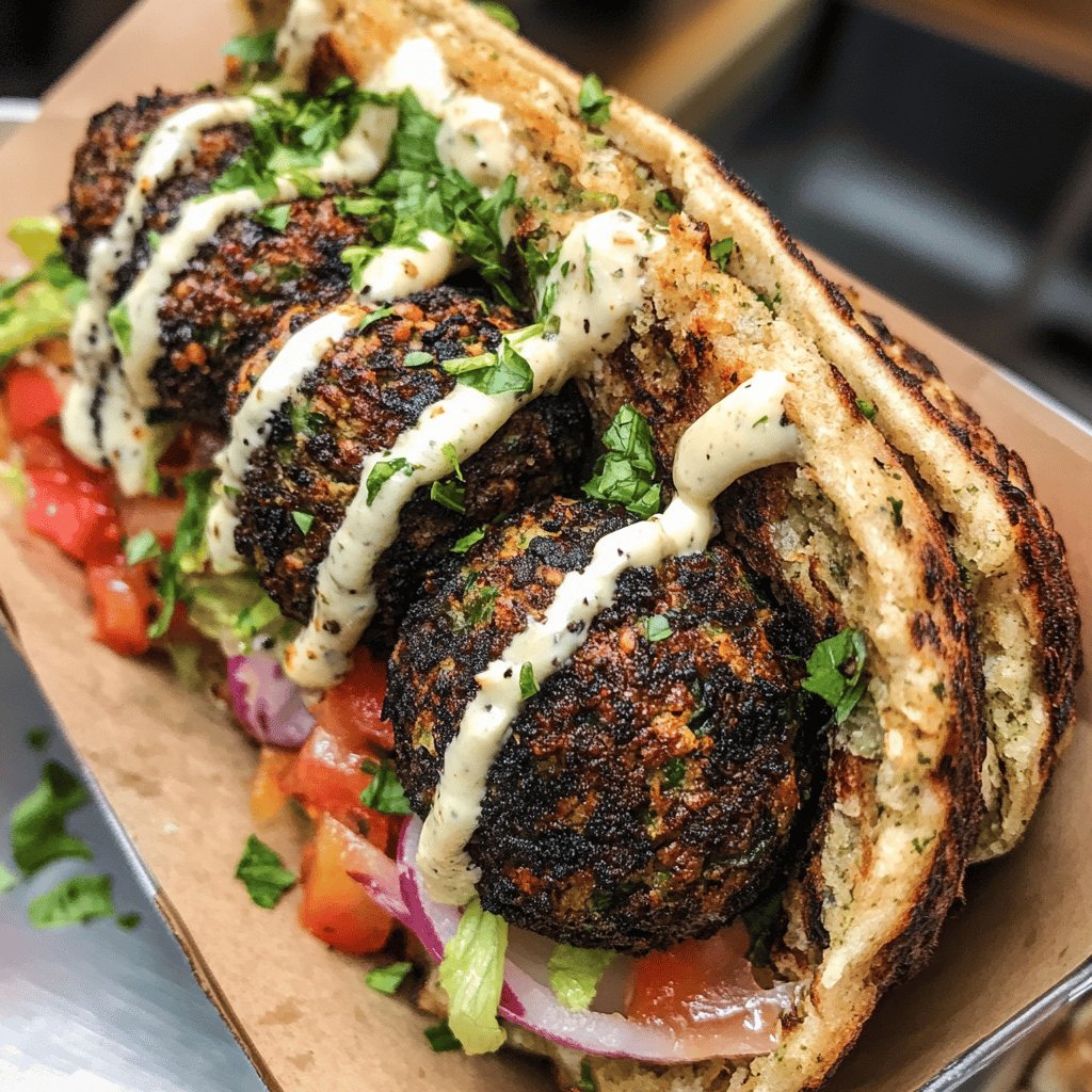 Hamburguesa de falafel