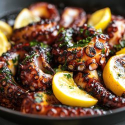 Pulpo asado al horno