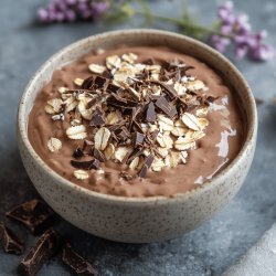 Budín de avena y chocolate