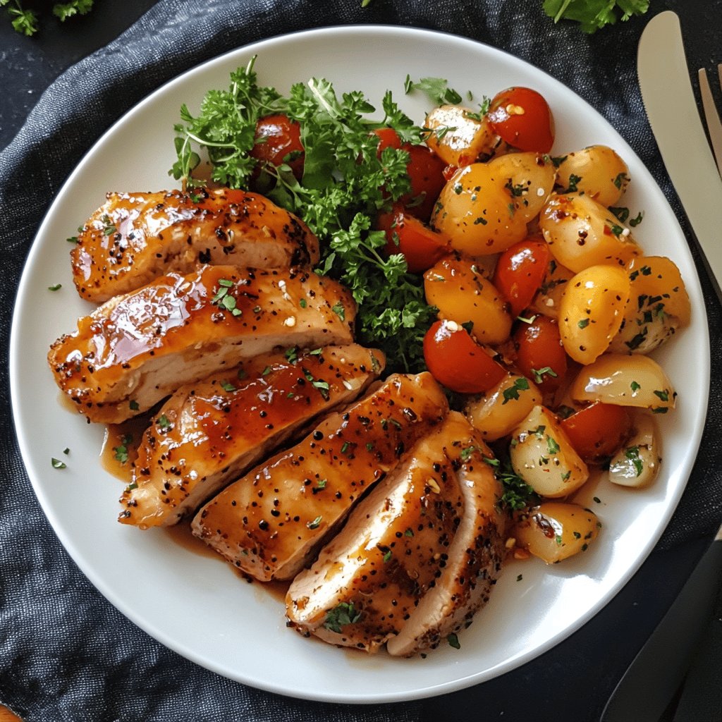 Pollo con mostaza y miel en 30 minutos