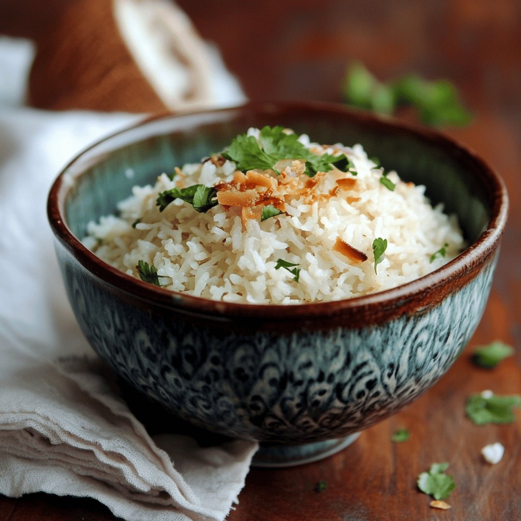 Arroz con coco costeño