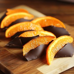 Cáscaras de naranja con chocolate