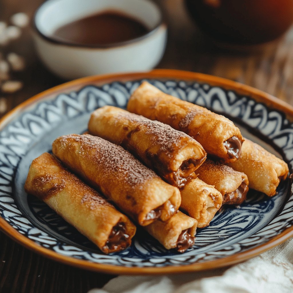 Receta de Tequeños de chocolate