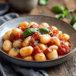 Ñoquis de papa con salsa de tomate