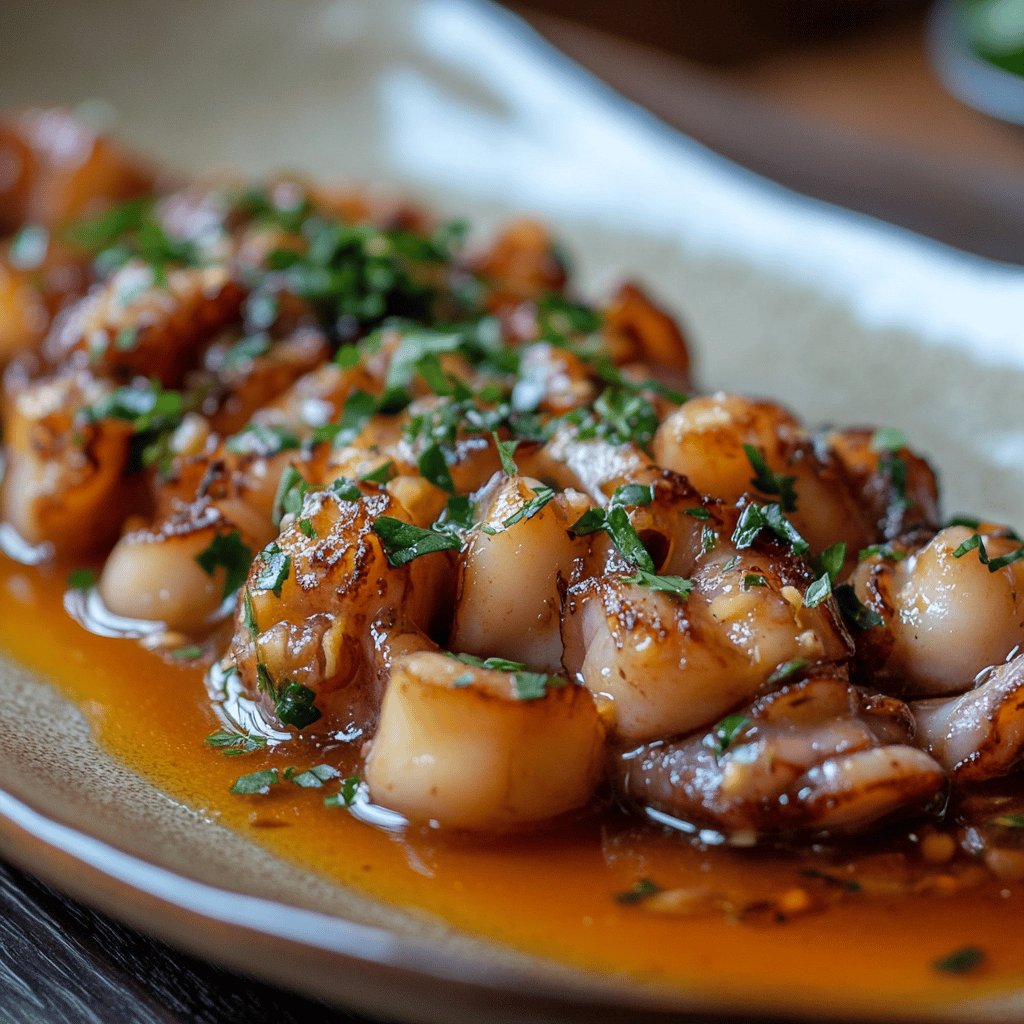 Receta de Pulpo al ajo